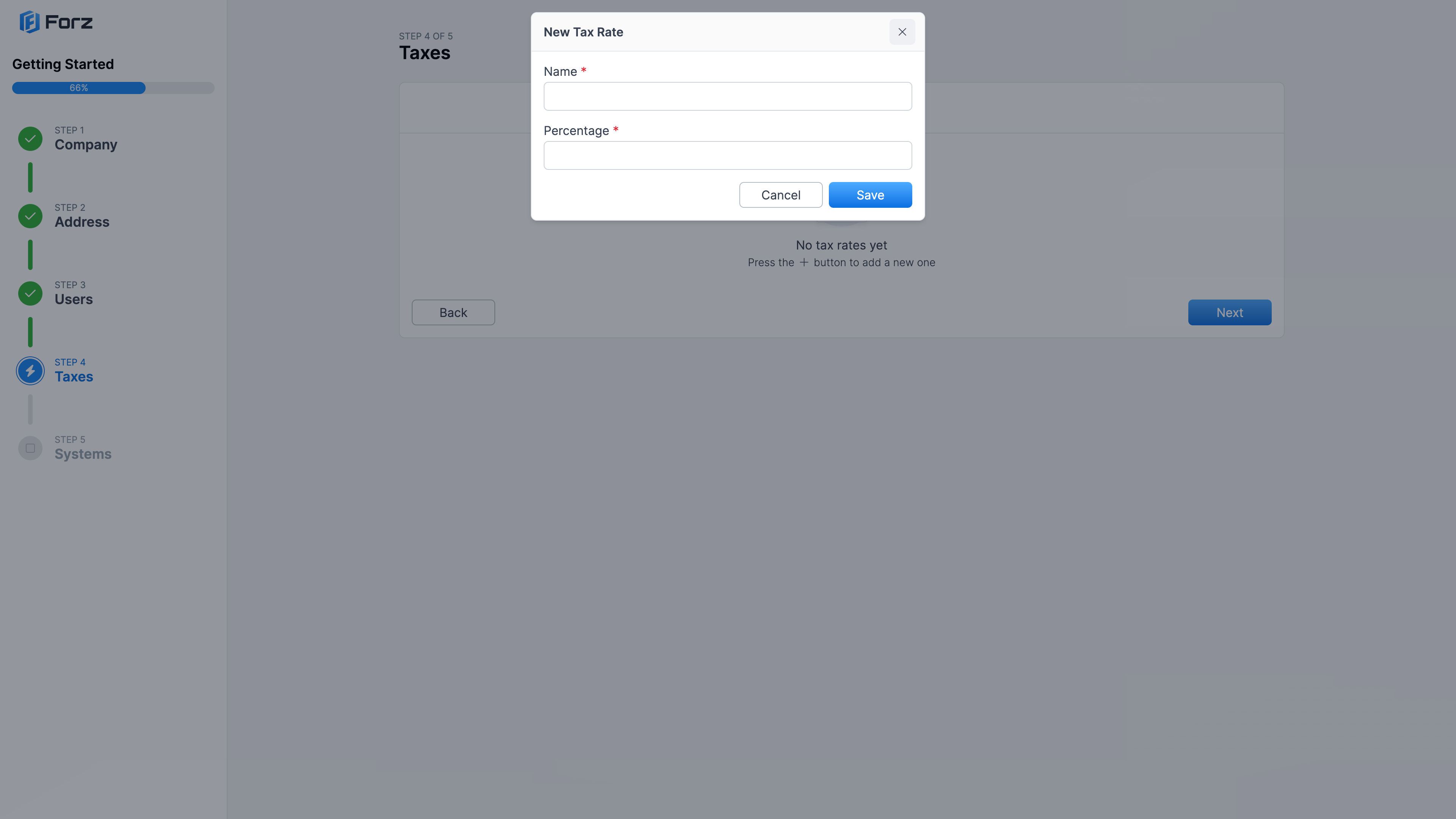 New tax rate form