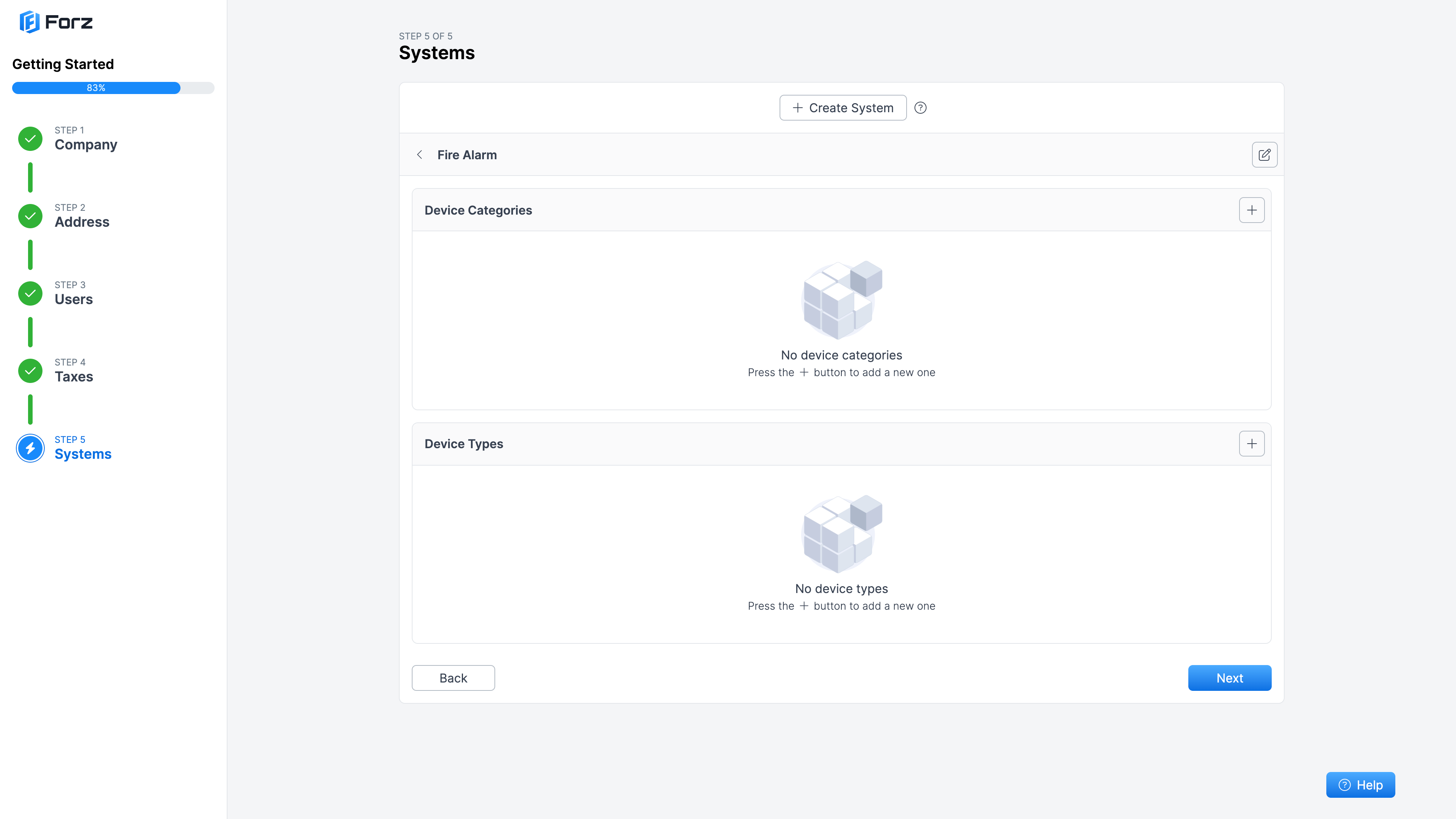 Device categories and types
