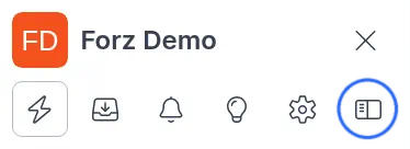 Sidebar layout icon